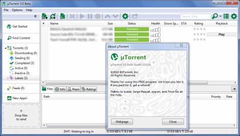 song utorrent