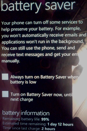 Lumia 510 Battery life Lumia 510 Battery life