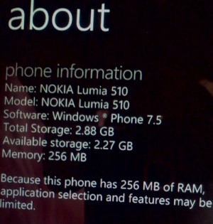 Lumia 510 Hardware- storage Lumia 510 Hardware- storage